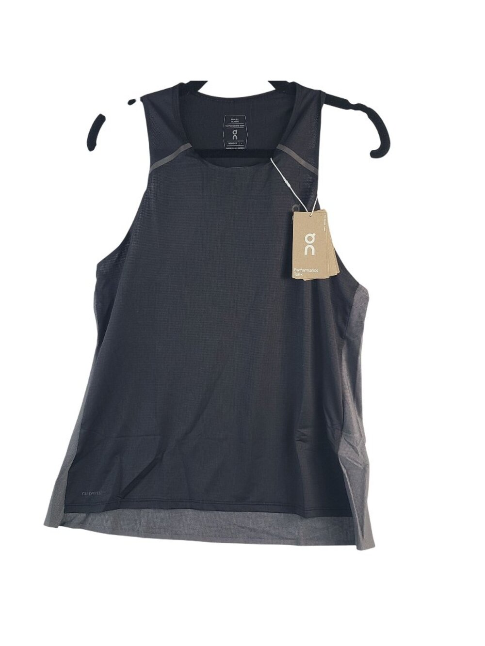 NEW On Women's Performance Tank Black/Eclipse Size L Lightweight & Breathable